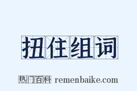 扭住组词是什么意思的图片